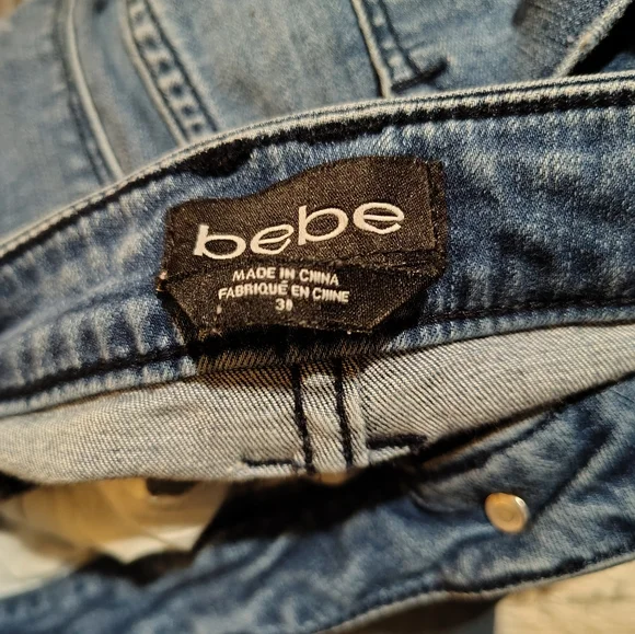 Bebe Honkytonk Wash Jeans - Size 30 (10) - Picture 8 of 10